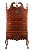 American Chippendale Style Mahogany Highboy