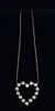 Tiffany & Co Platinum Diamond Heart Necklace