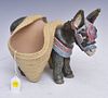 Lladro Porcelain Donkey with Saddle Pack