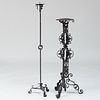 Medieval Wrought-Iron Tall Pricket Stick