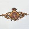 European Painted and Parcel-Gilt Coat of Arms 