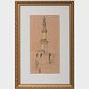 David Young Cameron (1865-1945): Minaret of Al-Nasir Muhammad Mosque, Cairo