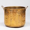 Large Hammered Brass Kindling Bucket