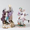 Two German Porcelain Figure Groups of Couples