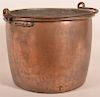19th C. Dovetailed Copper Kettle w/ Iron Handle