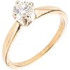 SOLITAIRE RING WITH DIAMOND IN 14K YELLOW GOLD 1 Brilliant cut diamond ~0.40 ct Clarity: SI1-SI | ANILLO SOLITARIO CON DIAMANTE EN ORO AMARILLO DE 14K