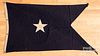 United States Navy Commodore broad wool pennant