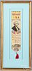 George Washington Stevensgraph bookmark, 1876