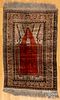Silk prayer rug
