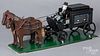 Horse drawn hearse and undertaker