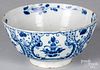 Delft blue and white bowl, 18th c.