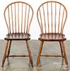 Two bowback Windsor chairs, ca.1820.