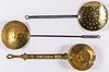 Three brass and iron utensils, 19th c.