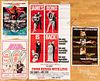 Group of four James Bond movie posters