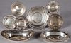 Sterling silver dishes and small trays