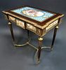 19th C. French Bronze Mounted Sevres Table