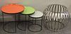 Modern Table Lot Including Nesting Tables.