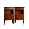 Pair of Hepplewhite style Bedside Cabinets