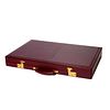 One Red Backgammon Leather Set