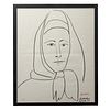 After Picasso Lithograph Spanish Girl