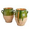French Provincial confit classic green pottery