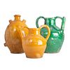 French Provincial classic green glazed pottery