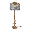Tiffany Style Floor Lamp with leaded glass shade