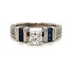 BE MINE 14k Diamond Sapphire Engagement Ring