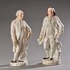 Large Staffordshire Figures Of Washington & Franklin