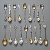 Group Of 18 Souvenir Spoons