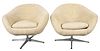 Overman Mid-Century Modern Lounge Chairs, Pr