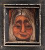 Native American Portrait of a Woman Oil on Canvas