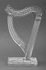 Cashs Ireland Signed Crystal Harp