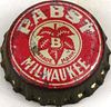 1933 Pabst Milwaukee Cork Backed Crown Milwaukee Wisconsin