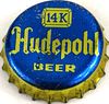 1960 Hudepohl 14K Beer Cork Backed Crown Cincinnati Ohio
