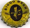 1955 $1000 Beer Cork Backed Crown Milwaukee Wisconsin