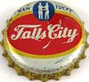 1950 Falls City Beer, KY .757Â¢ Tax (cream) Cork Backed Crown Louisville Kentucky