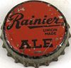 1938 Rainier Ale Cork Backed Crown Los Angeles California