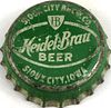 1946 Heidel - Brau Beer Cork Backed Crown Sioux City Iowa