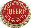 1933 Fredericksburg Beer Cork Backed Crown San Jose California