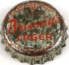 1958 Breunig's Lager Beer Cork Backed Crown Rice Lake Wisconsin