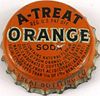 1951 A - Treat Orange Soda Cork Backed Crown Allentown Pennsylvania