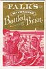 1878 Thomas & Henderson Trade Card Falk's Milwaukee Bottled Beer El Paso, Texas