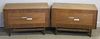 Midcentury Pair of Martinsville Low Chests.