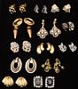 13 Pairs of Miscellaneous Clip Earrings