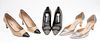 3 Pairs of Manolo Blahnik Suede Shoes, Size 11