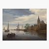 Salomon van Ruysdael (Dutch, B.C. 1602?1670) Sailing by the Old Dutch Town
