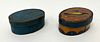 Two Oval Painted Boxes