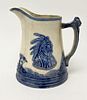 Old Sleepy Eye Pitcher with Indian and Teepees