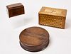 2 Small Inlaid Boxes and Gameboard